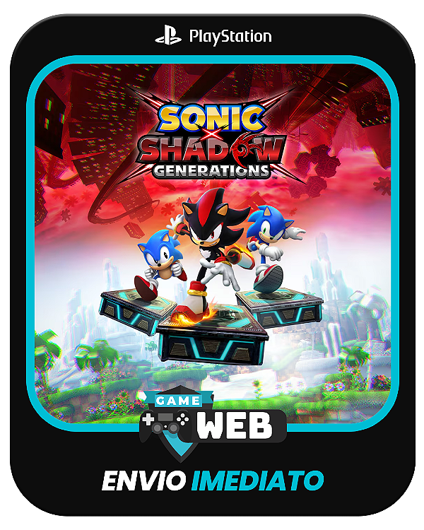 Sonic x Shadow Generations - Edição Padrão - PS5 - Mídia Digital