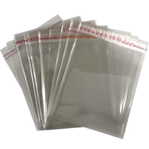 Saco Adesivado Plastico Transparente 17x22 C/100un