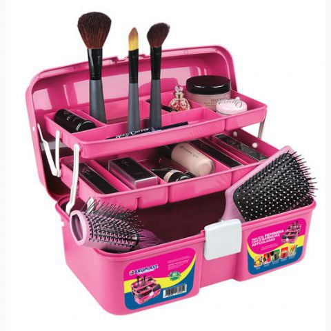 Maleta Caixa Organizadora Feminina Maquiagem Manicure Grande