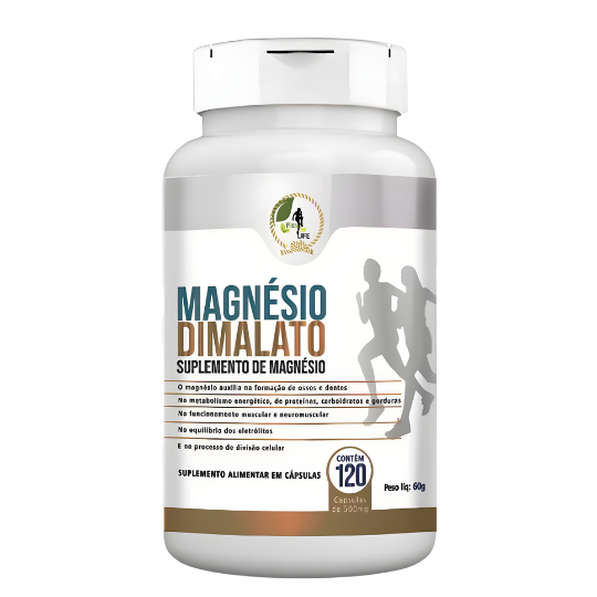 Magnésio Dimalato Puro 120 Cápsulas Concentrado - Fits Life