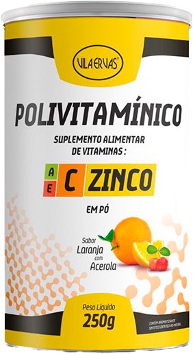 Polivitamínico C/ Vitaminas A, E, C e Zinco - Vila Ervas 250g