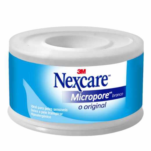 Fita Micropore Nexcare Original Branca com 1 Rolo de 25MMX4,5M