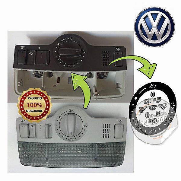 Kit Adesivos de Grafias para DomeLight VW e Tetos AllBlack - Frete grátis para todo Brasil