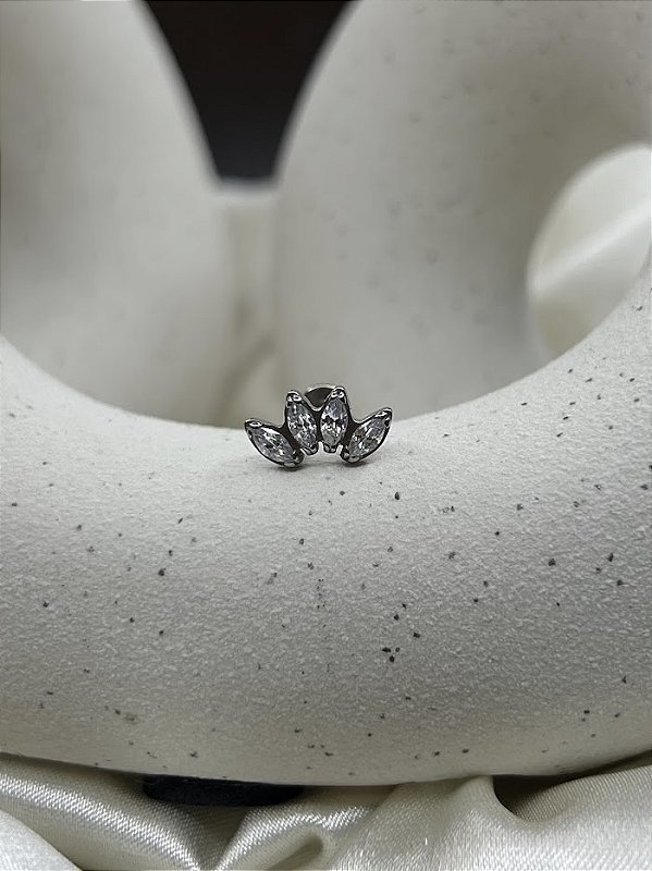 Labret cluster navete - titânio