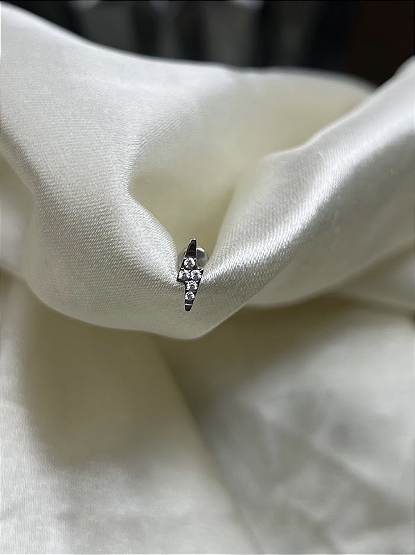 Labret Raio c/ zircônia - titânio