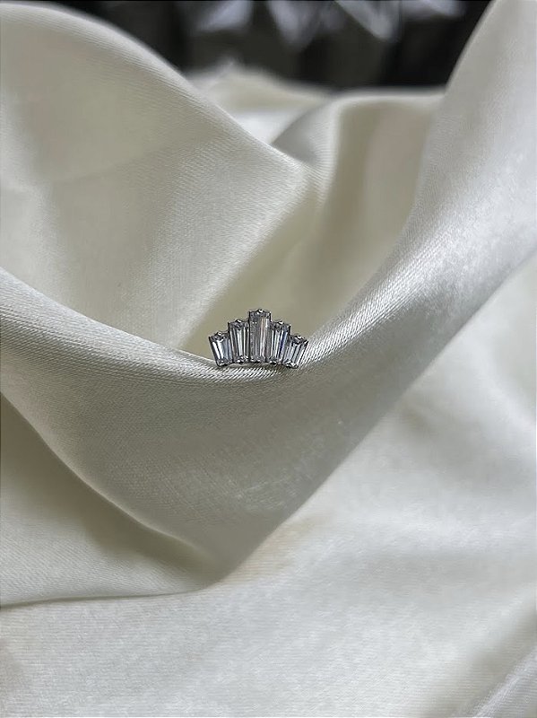 Labret cluster zircônia Marquises- Titânio