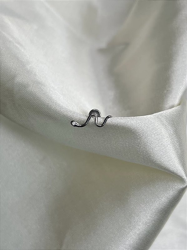 Piercing cobra zircônia - Titânio