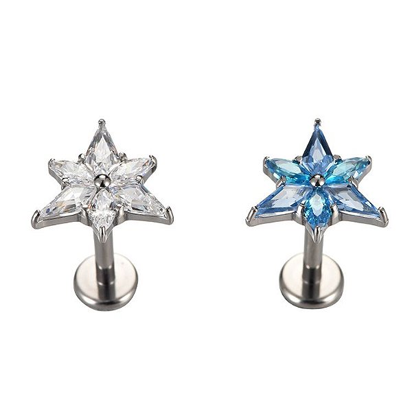 Piercing estrela-Titânio
