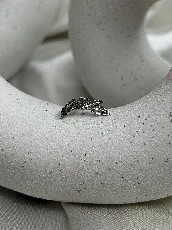 Piercing folha riscada -Titânio