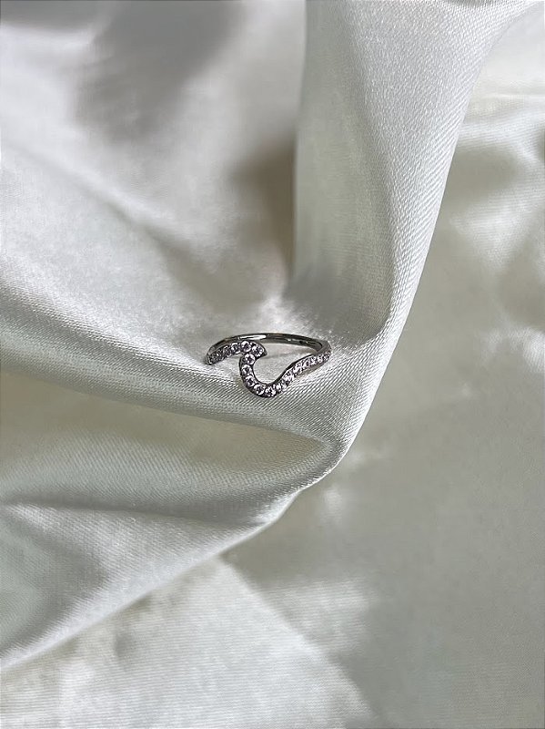 Argola Zircônias onda- titânio