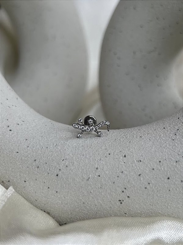 Piercing lagartixa -Titânio