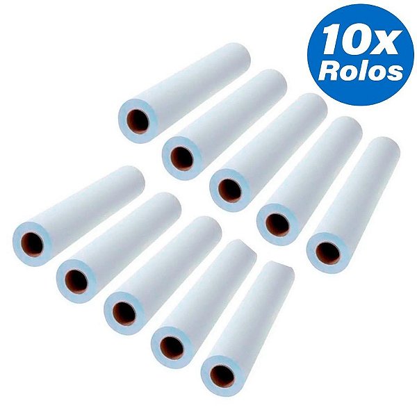 Lençol Descartável Papel Hospitalar Maca 50x50 10 Rolos