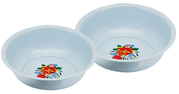 Jogo Bacia Esmaltada Esmalplus Premium 38cm e 34cm - Yazi