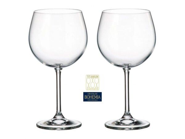 Jogo Taça Gin Tônica 600ml Cristal Titânio 2 Unidades - Bohemia