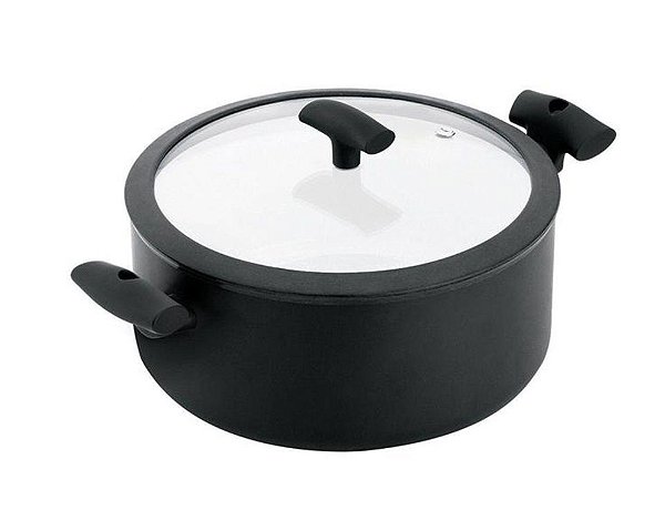 Panela Caçarola Alumínio Revestimento Cerâmica  Soft Touch 20cm - Hercules