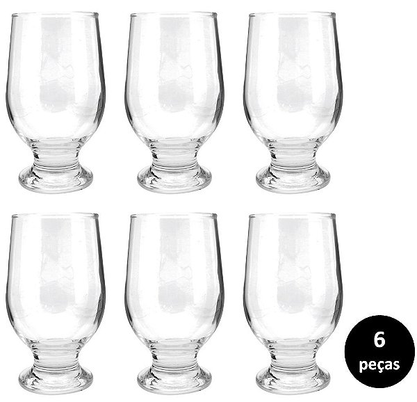 Jogo Taça Vidro Orion Prime para Cerveja 300ml 6 Unidades - Yazi