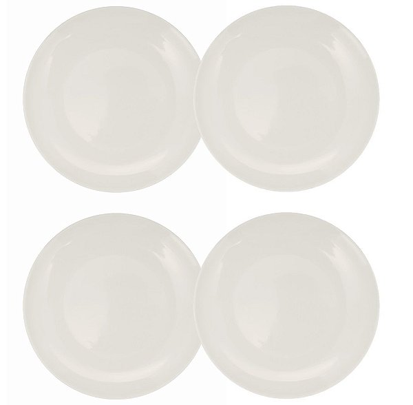 Jogo Prato de Jantar Melamine Plaza 28cm 4 Unidades - Yangzi