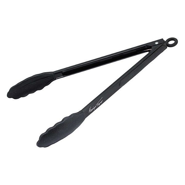 Pegador Multiuso Silicone Black Cabo Inox Premium Henrique Fogaça 34cm - Yazi