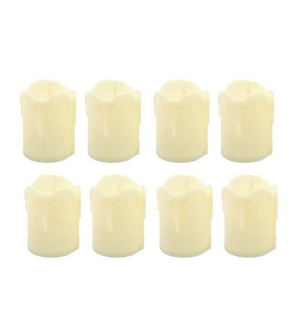 Kit 8 Mini Velas Eletrônica LED 5cm - Yangzi