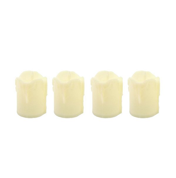 Kit 4 Mini Velas Eletrônica LED 5cm - Yangzi