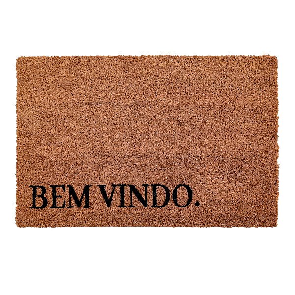 Tapete Capacho Bem Vindo Antiderrapante Luxo 40x60cm - Yangzi