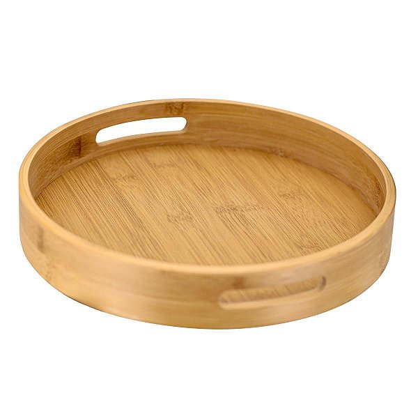 Bandeja Redonda Funda Bambu Eco Prime 30cm com Alça - Tuut