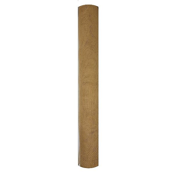 Tela Decorativa Natal Fita Gigante 52cm x 5 metros Bege Natural - Magizi