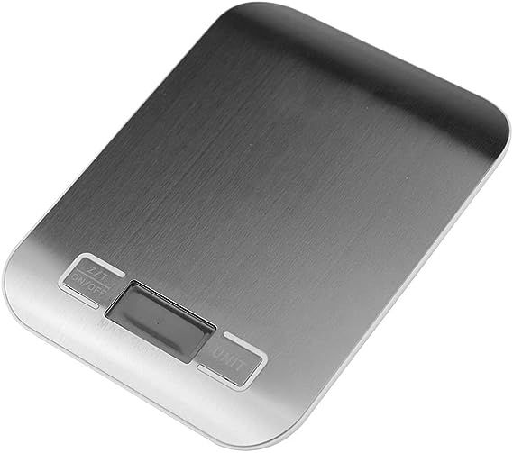 Balança Digital Compacta Para Cozinha Acabamento Aço Inox Pesa até 10kg - Livon