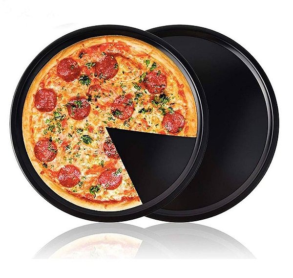 Kit 2 Formas Antiaderente Teflon Para Pizza 36cm - Quality House