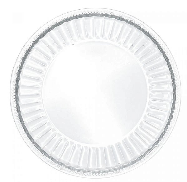 Prato Raso de Cristal Ecológico Imperial 27cm - Lyor