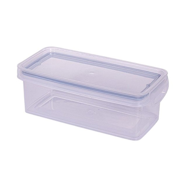 Porta Mantimento Hermético Trava Mais Retangular 875ml - Plasútil
