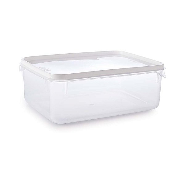 Pote Retangular Moduline Freezer e Micro-ondas Super Resistente 4,3 Litros - Plasútil