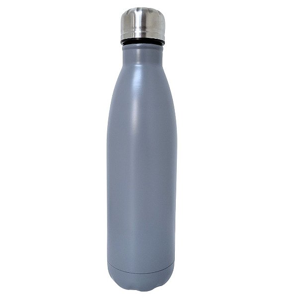 Garrafa Térmica Aço Inox Parede Dupla Vácuo Prime Cinza 500ml - Quality House