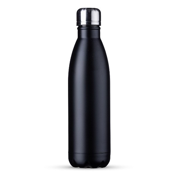 Garrafa Térmica Aço Inox Parede Dupla Vácuo Prime Black 500ml - Quality House