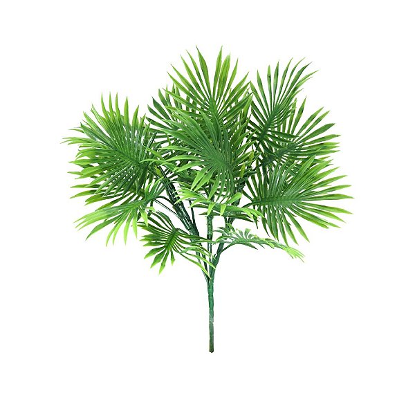 Buquê Folhagem Palmeirinha Leque Verde Artificial Prime 38cm - MC Flores
