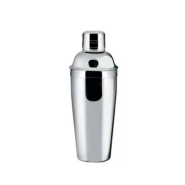 Coqueteleira Inox 500ml Com Tampa Dosadora e Retentor Interno - Quality House
