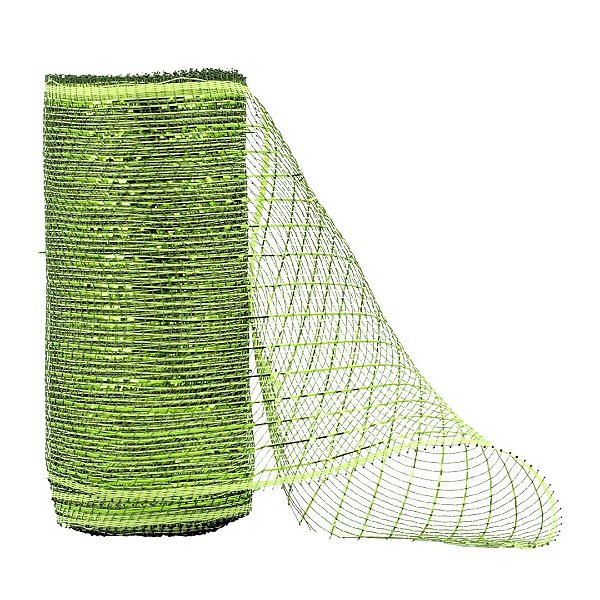 Tela Decoração Natal Fita Larga Verde Prime 15cm x 5 metros - Magizi