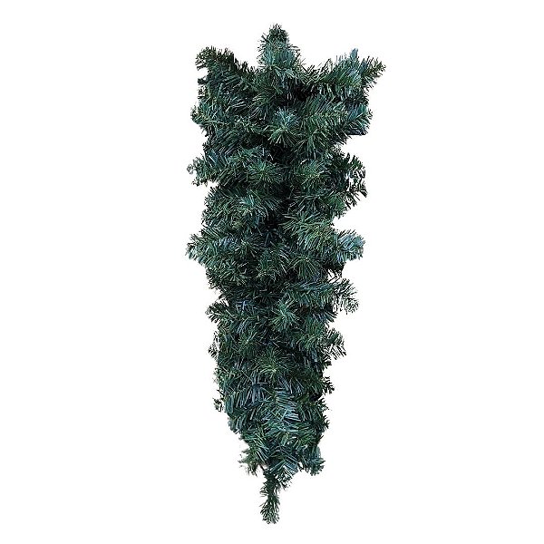 Pingente Festão Ramificado 60cm 92 Galhos Verde Decoração Natalina - Magizi
