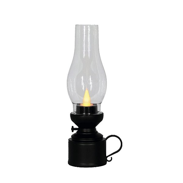 Lamparina Eletrônica Decorativa Vela Led Branco Quente 18cm - Magizi