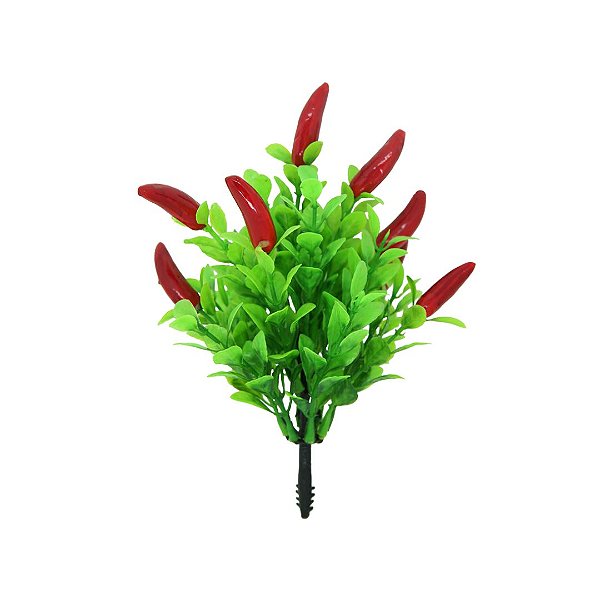 Mini Buquê Pimenta Artificial 16cm 8 Pimentas - MC Flores