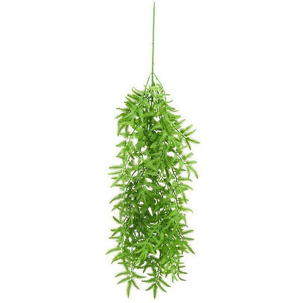 Folhagem Pendente Artificial Mini Samambaia Verde 80cm - MC Flores