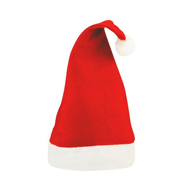 Gorro Papai Noel Tecido Feltro Prime Tamanho Único Adulto - Magizi