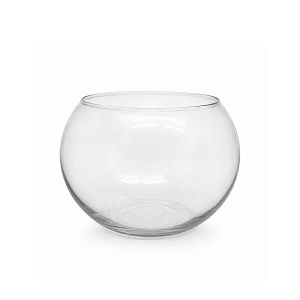 Vaso Aquário De Vidro Redondo 2,2 Litros Para Terrário Vidro Prime
