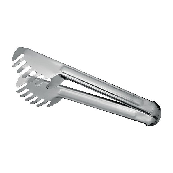 Pegador de Massas e Macarrão Pinça Aço Inox 20cm - Tuut