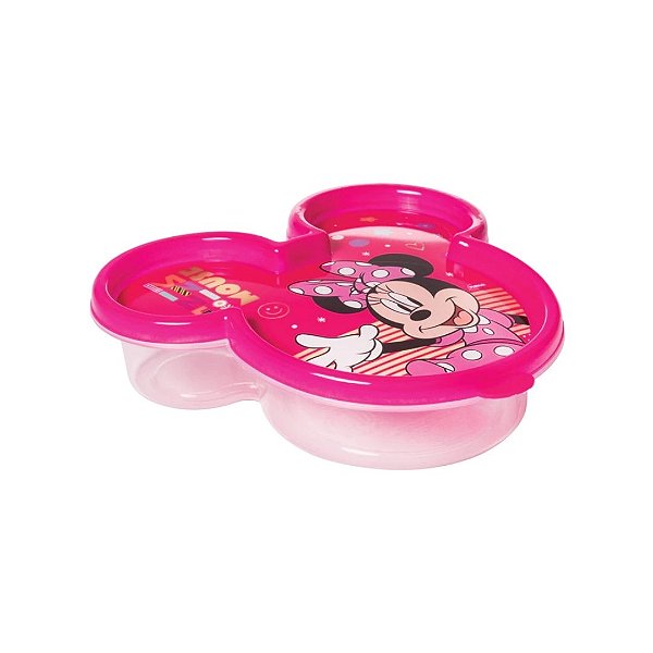 Pote Multiuso Para Lancheira Rosto Minnie Moue 320ml - Plasútil