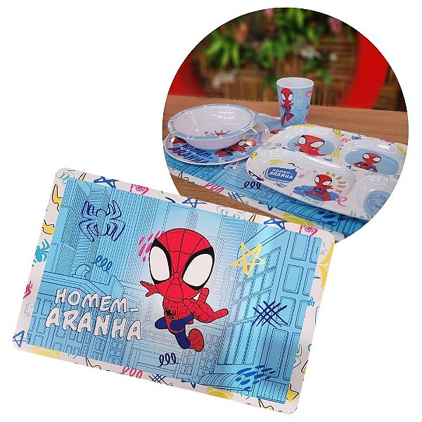 Jogo Americano Infantil Homem-Aranha Marvel 43x28cm Licenciado