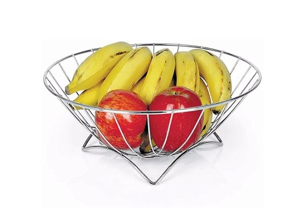 Fruteira de Mesa Aço Cromado Plus 30cm - Araminas