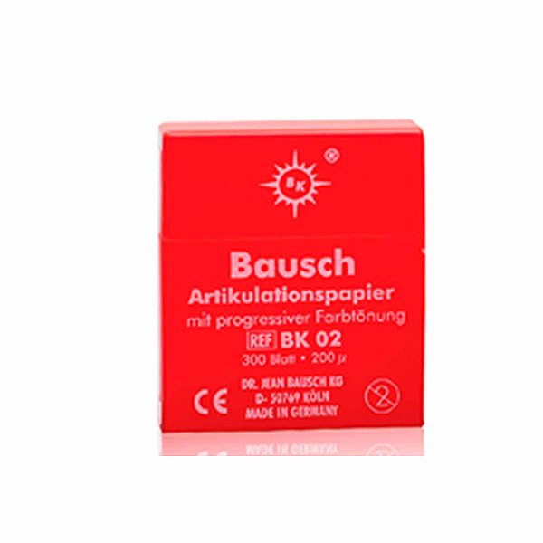 Papel Carbono 200 Micras Kit vermelho - Bausch BK 02