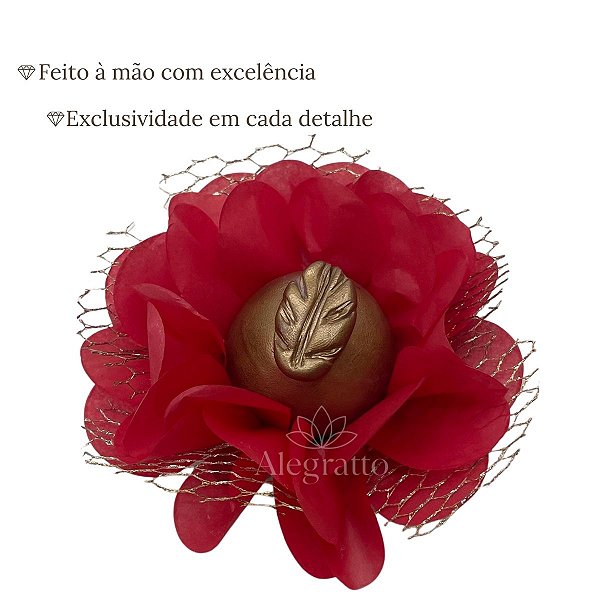 Forminha Imperial - Papel com tela - Vermelho
