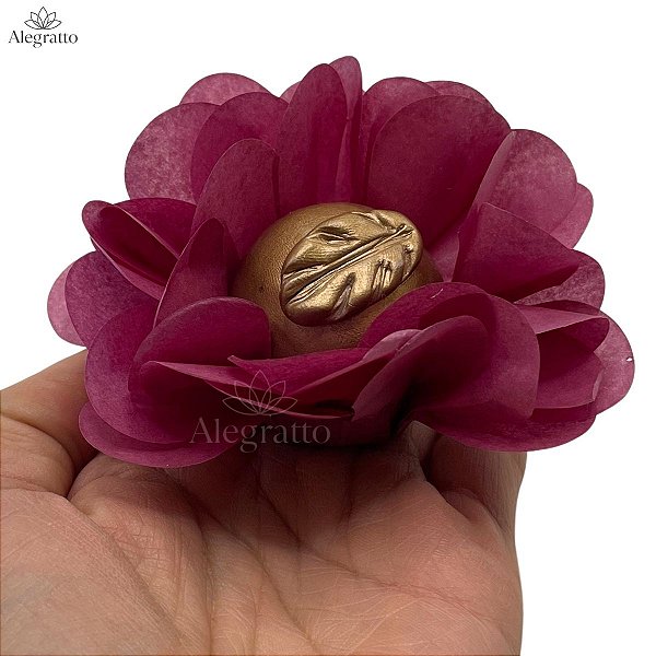 Forminha Delicatta Papel - Rosa velho Escuro